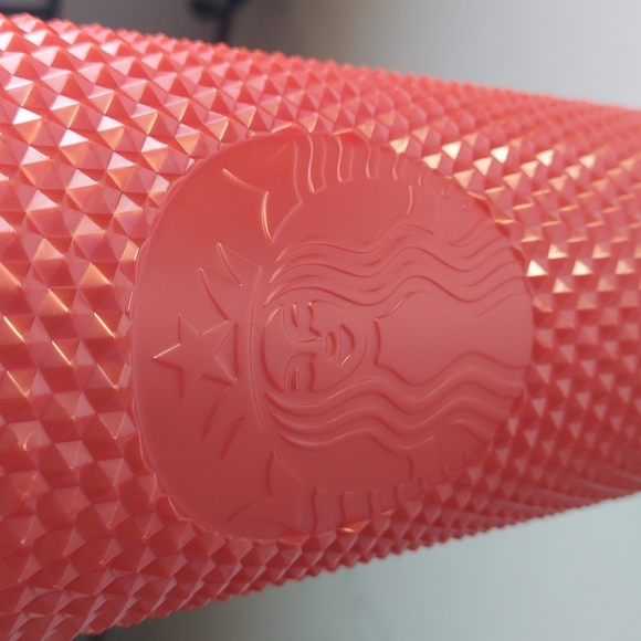 Starbucks Peach Orange Studded Tumbler Cold Cup Venti - Picture 3 of 7